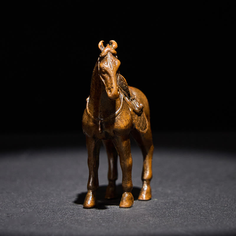 Buddha Stones , Année du Cheval, Décoration d'intérieur en alliage, 7,5 x 2,6 x 7 cm - image 4