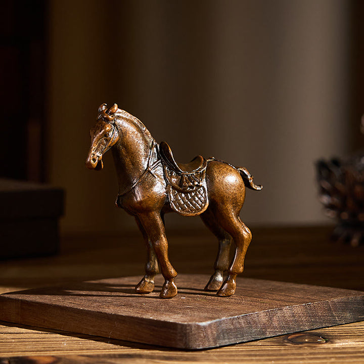 Buddha Stones , Année du Cheval, Décoration d'intérieur en alliage, 7,5 x 2,6 x 7 cm - image 1