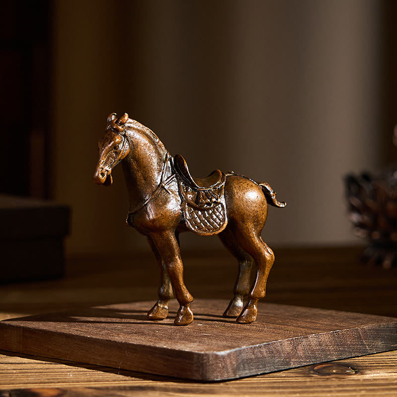 Buddha Stones , Année du Cheval, Décoration d'intérieur en alliage, 7,5 x 2,6 x 7 cm - image 1