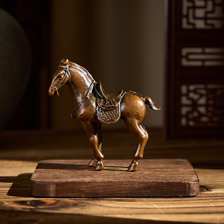 Buddha Stones , Année du Cheval, Décoration d'intérieur en alliage, 7,5 x 2,6 x 7 cm - image 3