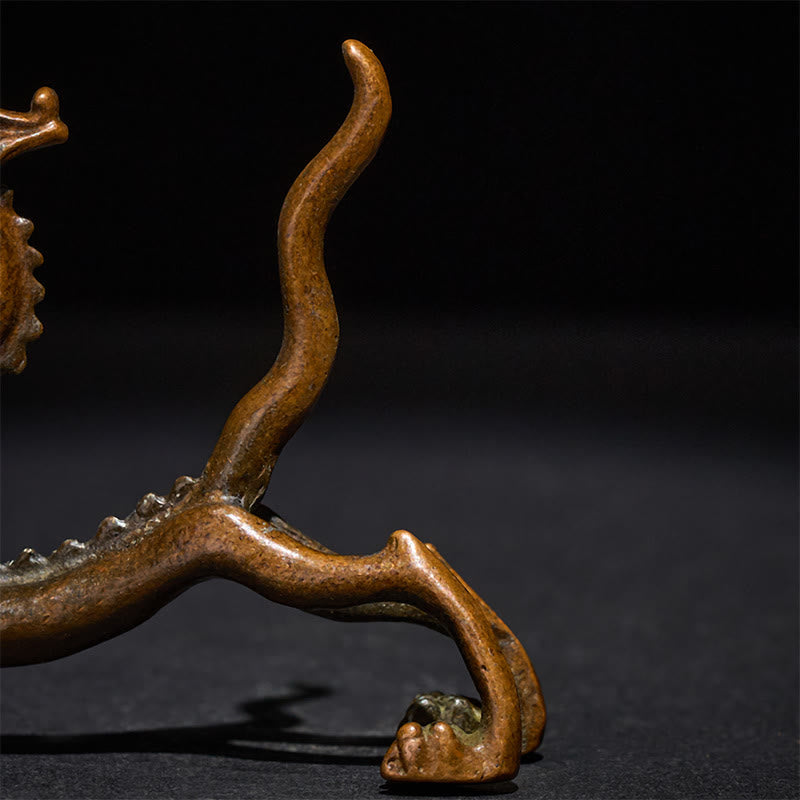 Buddha Stones Mini Dragon en Alliage Porte-bonheur et Protection Décoration Intérieure 7,6 x 2,5 x 5,4 cm - image 9
