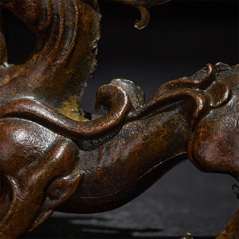 Buddha Stones Feng Shui Petite PiXiu en alliage, porte-bonheur et richesse, 9,2 x 2,4 x 5,2 cm - image 8