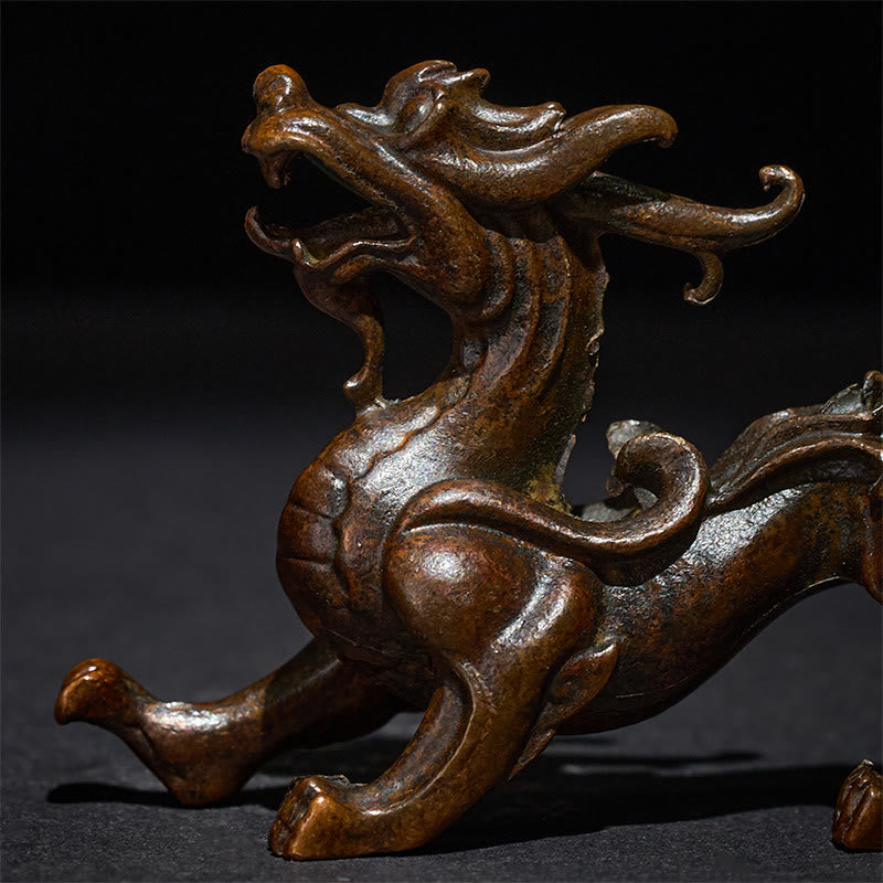 Buddha Stones Feng Shui Petite PiXiu en alliage, porte-bonheur et richesse, 9,2 x 2,4 x 5,2 cm - image 7