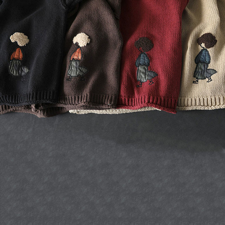 Gilet cardigan à manches longues pour femme en coton, orné de boutons et de motifs patchwork de Buddha Stones - image 21