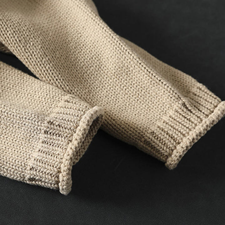 Gilet cardigan à manches longues pour femme en coton, orné de boutons et de motifs patchwork de Buddha Stones - image 7