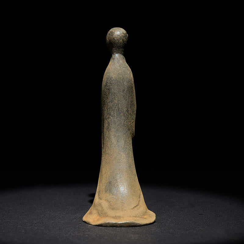 Statue de Buddha Stones en pierre, faite à la main, informe, en poudre de fer et résine rouille. Décoration - image 2