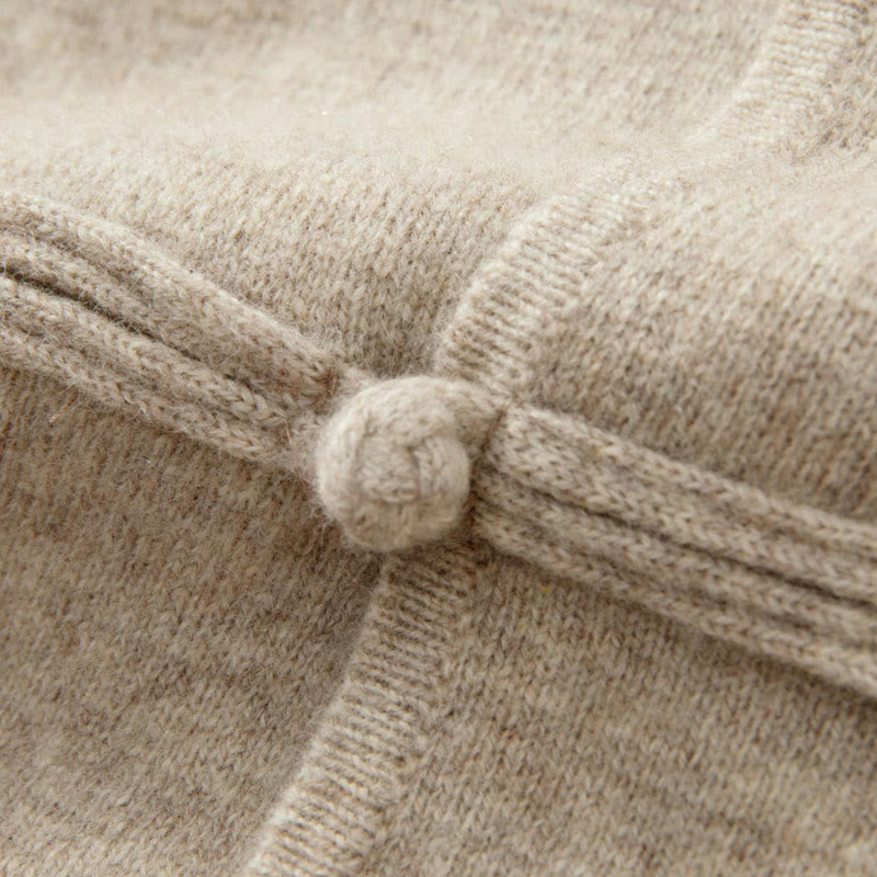 Pull en laine à manches longues pour homme, motif grenouille chinoise, couleur unie, Buddha Stones - image 11