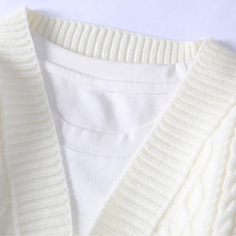 Pull en maille ethnique jacquard à manches longues pour homme avec poches , Buddha Stones - image 2