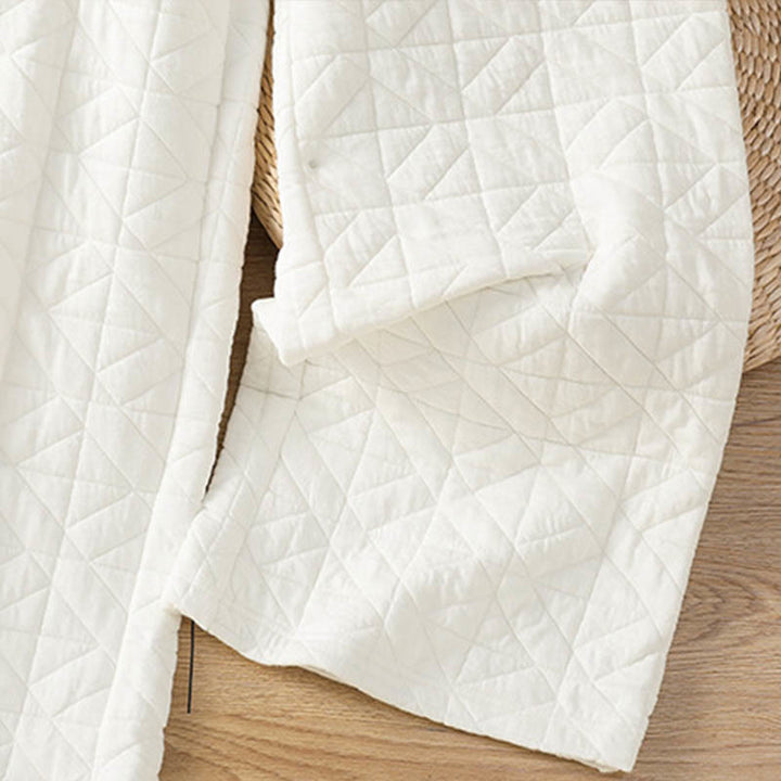 Pantalon thermique à jambes larges, cordon de serrage et poches, couleur unie, pour femme, de la Buddha Stones pour l'automne. - image 6