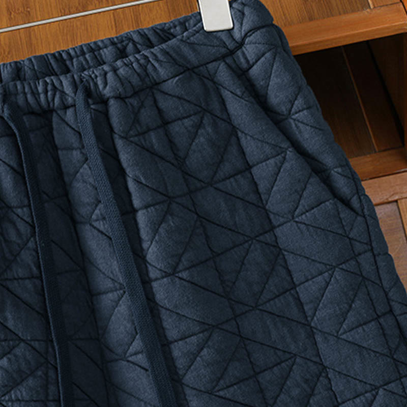 Pantalon thermique à jambes larges, cordon de serrage et poches, couleur unie, pour femme, de la Buddha Stones pour l'automne. - image 16