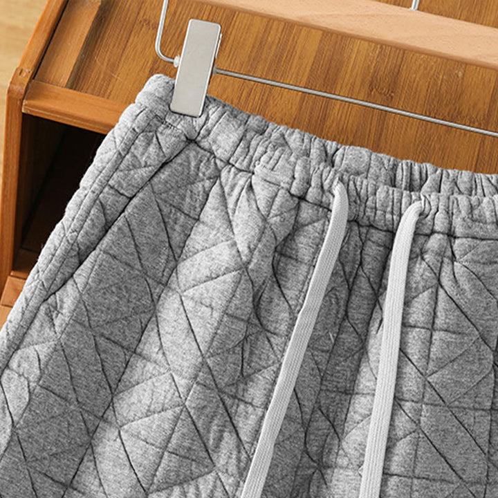 Pantalon thermique à jambes larges, cordon de serrage et poches, couleur unie, pour femme, de la Buddha Stones pour l'automne. - image 12