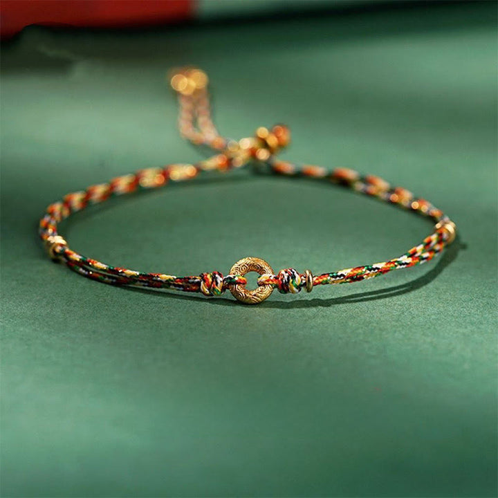 Bracelet porte-bonheur multicolore en Buddha Stones, fait main, boucle de la paix, pour enfant et adulte. - image 0