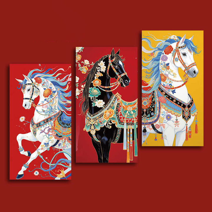 Buddha Stones (6 pièces) - Enveloppe rouge chinoise colorée - Année du Cheval 2026 - image 11