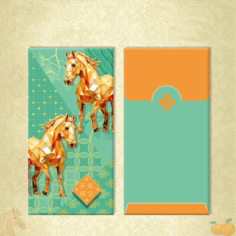 Buddha Stones ( lot de 6) - Enveloppe rouge chinoise multicolore - Attirez la richesse pour l'année du Cheval 2026 ! - 6 pièces pour une imagination audacieuse et débordante - image 17