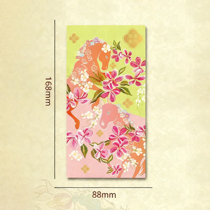 Buddha Stones ( lot de 6) - Enveloppe rouge chinoise multicolore - Attirez la richesse pour l'année du Cheval 2026 ! - image 2