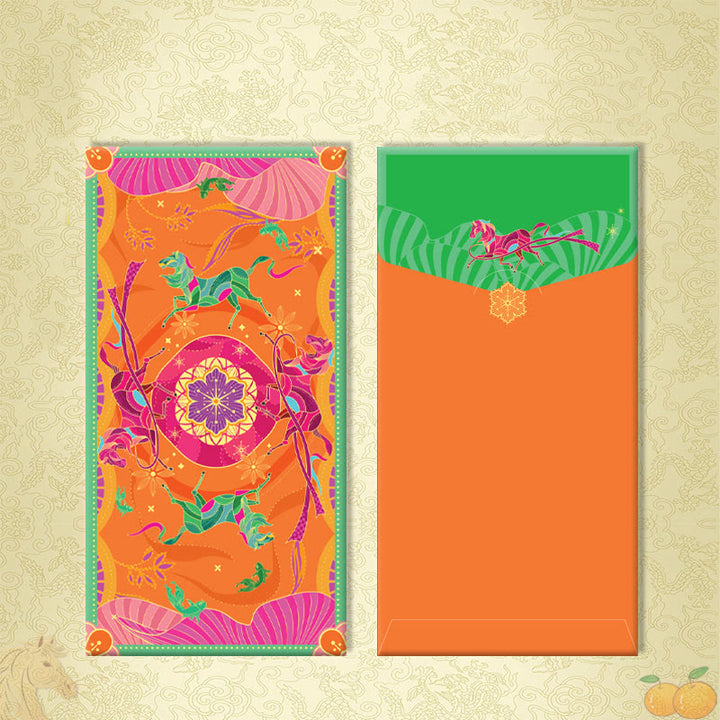 Buddha Stones ( lot de 6) - Enveloppe rouge chinoise multicolore - Attirez la richesse pour l'année du Cheval 2026 ! - 6 pièces Bonne chance - image 11