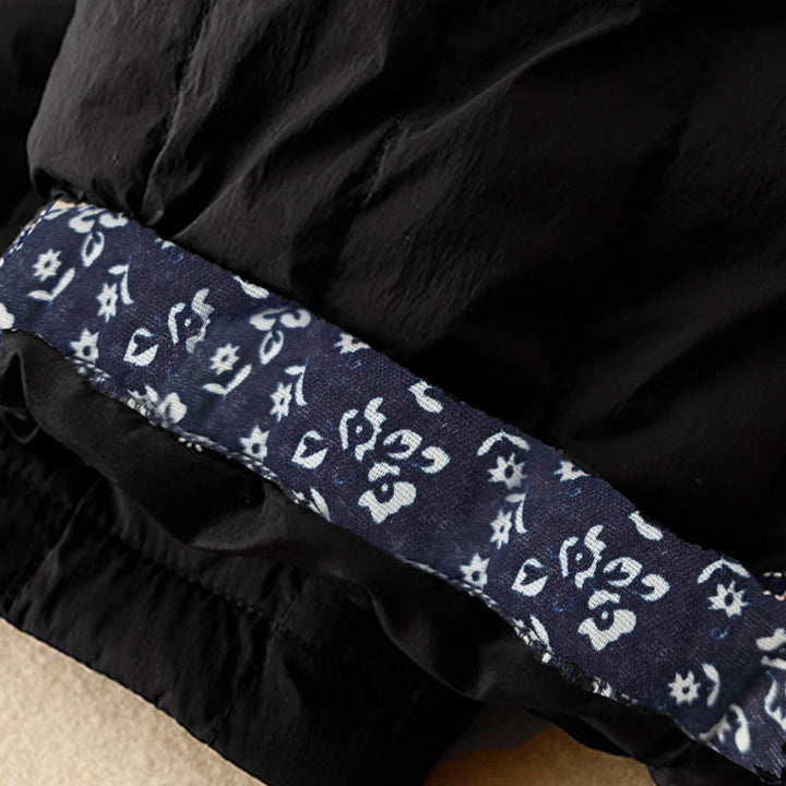 Pantalon d'hiver thermique patchwork en coton pour femme Buddha Stones avec poches - image 11