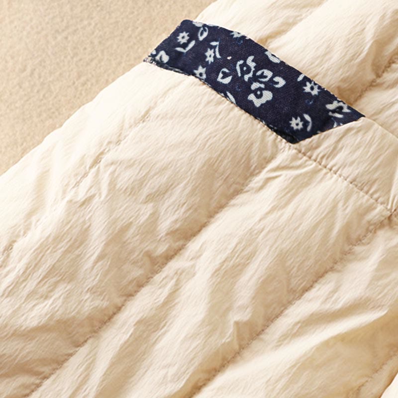 Pantalon d'hiver thermique patchwork en coton pour femme Buddha Stones avec poches - image 4