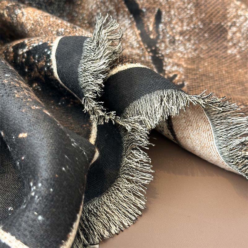 Écharpe-châle douce à motif papillon magnolia d'hiver et Buddha Stones - image 12