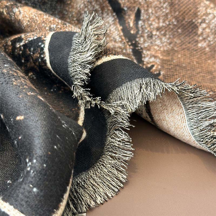 Écharpe-châle douce à motif papillon magnolia d'hiver et Buddha Stones - image 12