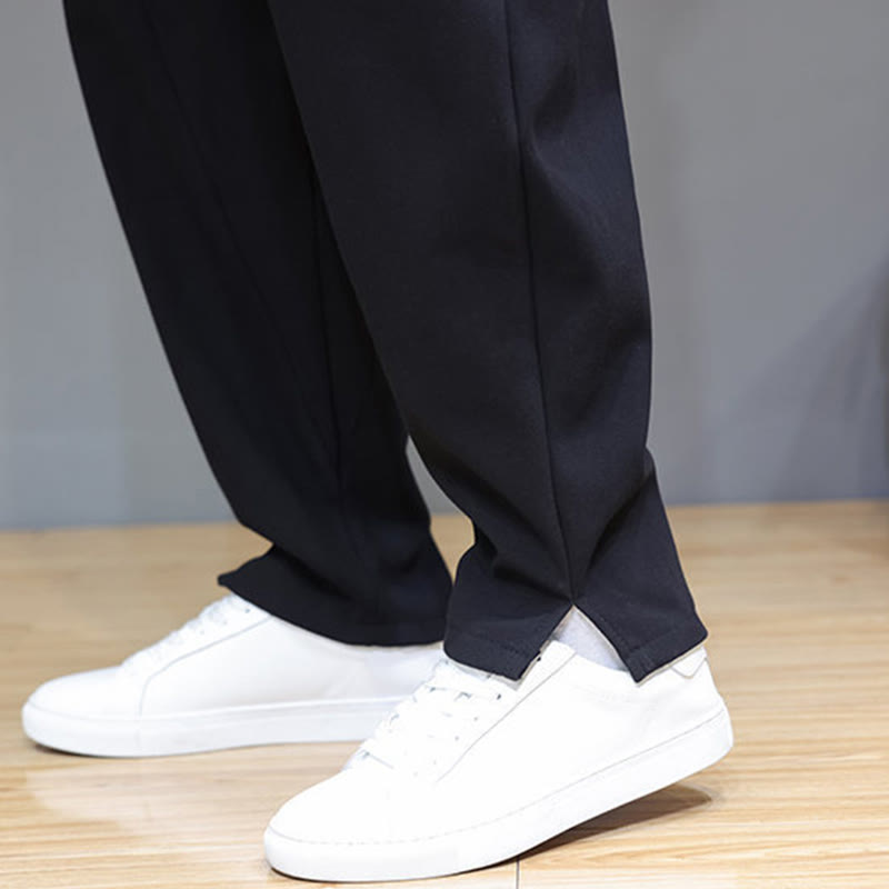 Pantalon d'hiver pour homme en coton et lin doublé polaire, couleur unie, avec poches, Buddha Stones - image 20