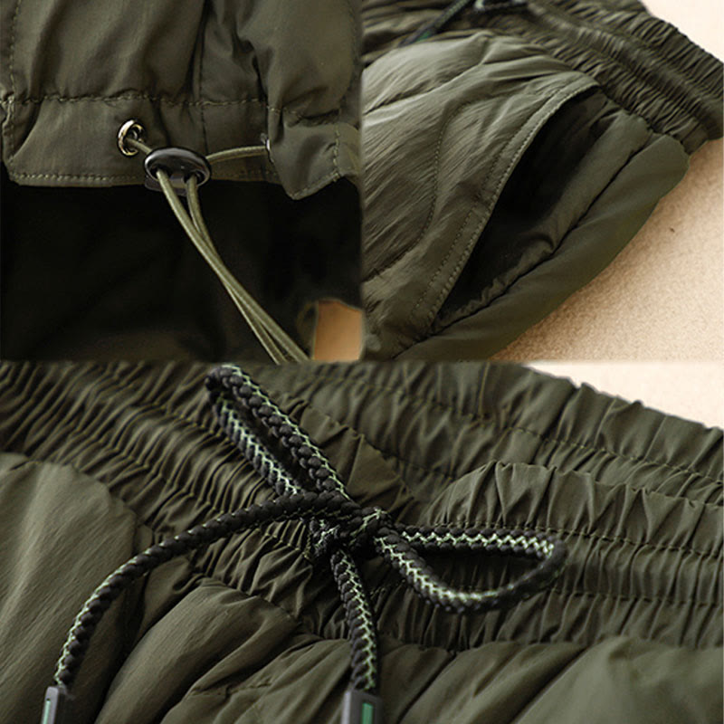 Pantalon d'hiver chaud pour femme, longueur cheville, avec poches, motif lignes courbes et Buddha Stones - image 15