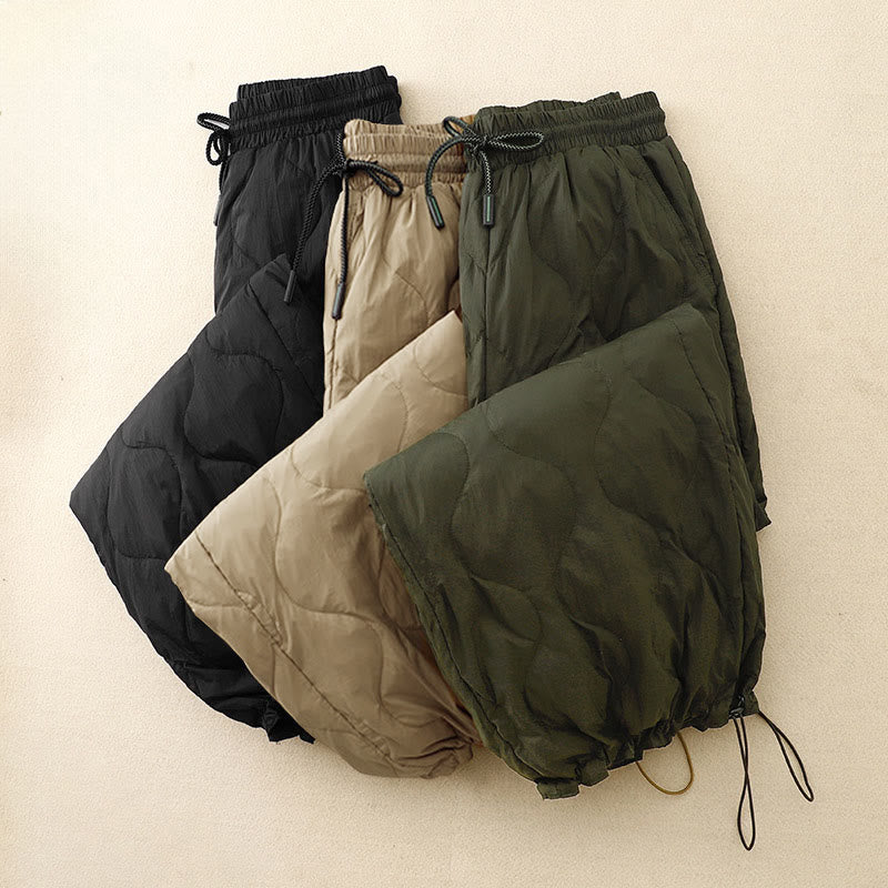 Pantalon d'hiver chaud pour femme, longueur cheville, avec poches, motif lignes courbes et Buddha Stones - image 17