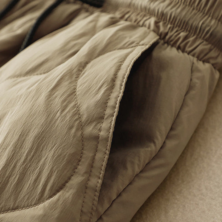 Pantalon d'hiver chaud pour femme, longueur cheville, avec poches, motif lignes courbes et Buddha Stones - image 3