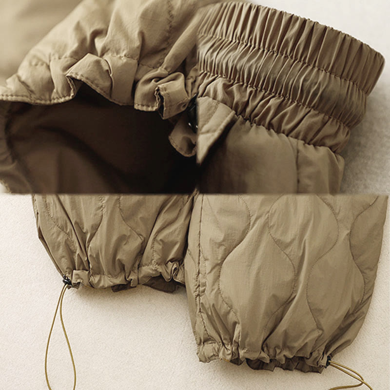 Pantalon d'hiver chaud pour femme, longueur cheville, avec poches, motif lignes courbes et Buddha Stones - image 7