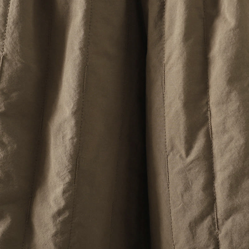 Pantalon harem femme en coton à rayures droites et motifs de Buddha Stones, avec poches - image 3