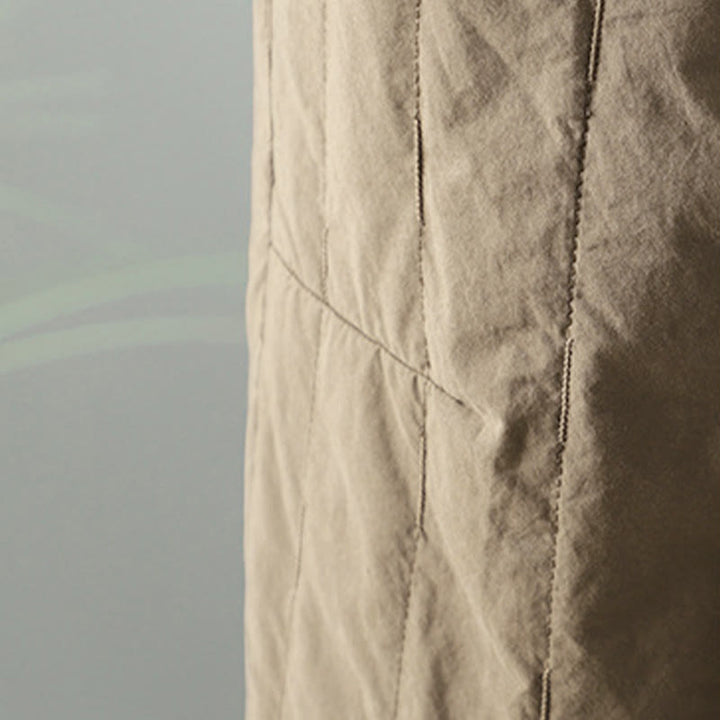 Pantalon harem femme en coton à rayures droites et motifs de Buddha Stones, avec poches - image 4