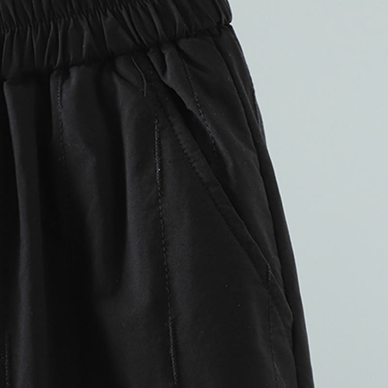 Pantalon harem femme en coton à rayures droites et motifs de Buddha Stones, avec poches - image 8