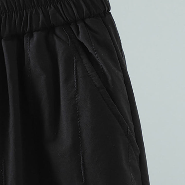 Pantalon harem femme en coton à rayures droites et motifs de Buddha Stones, avec poches - image 8