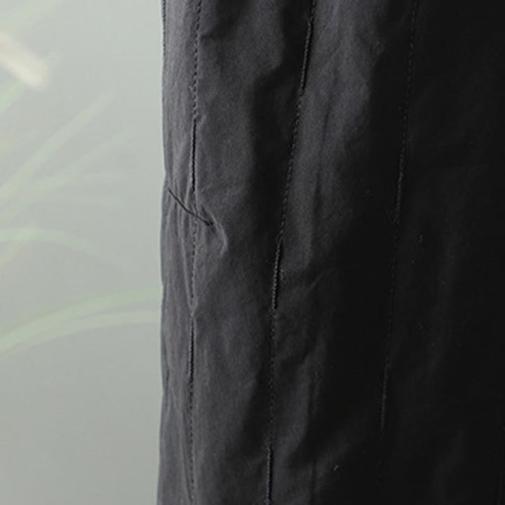 Pantalon harem femme en coton à rayures droites et motifs de Buddha Stones, avec poches - image 9