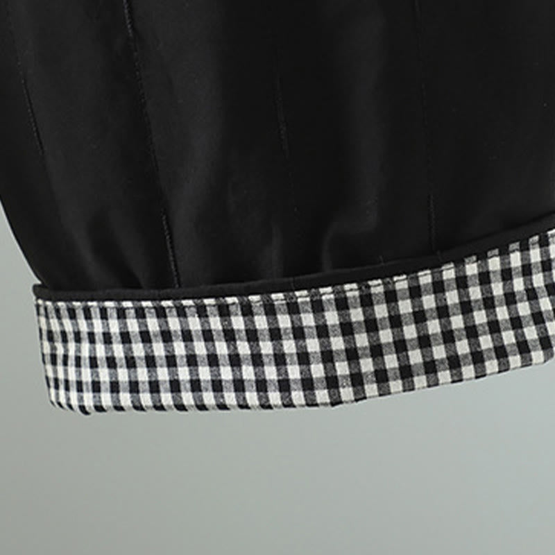 Pantalon harem femme en coton à rayures droites et motifs de Buddha Stones, avec poches - image 11