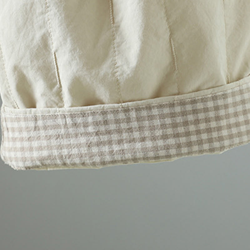 Pantalon harem pour femme avec poches, en coton doublé polaire, à rayures droites et motifs de Buddha Stones - image 21