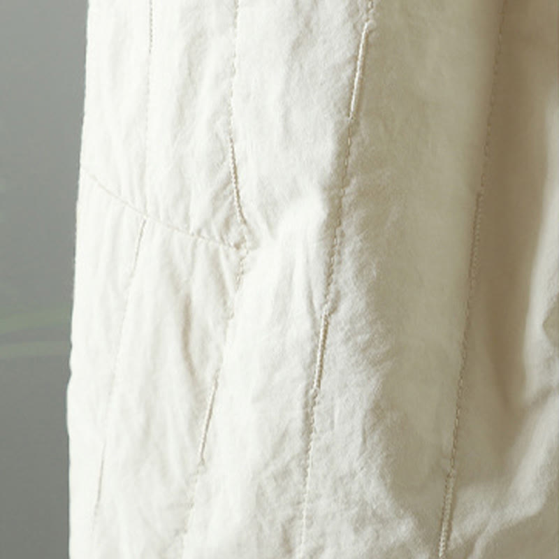 Pantalon harem pour femme avec poches, en coton doublé polaire, à rayures droites et motifs de Buddha Stones - image 19