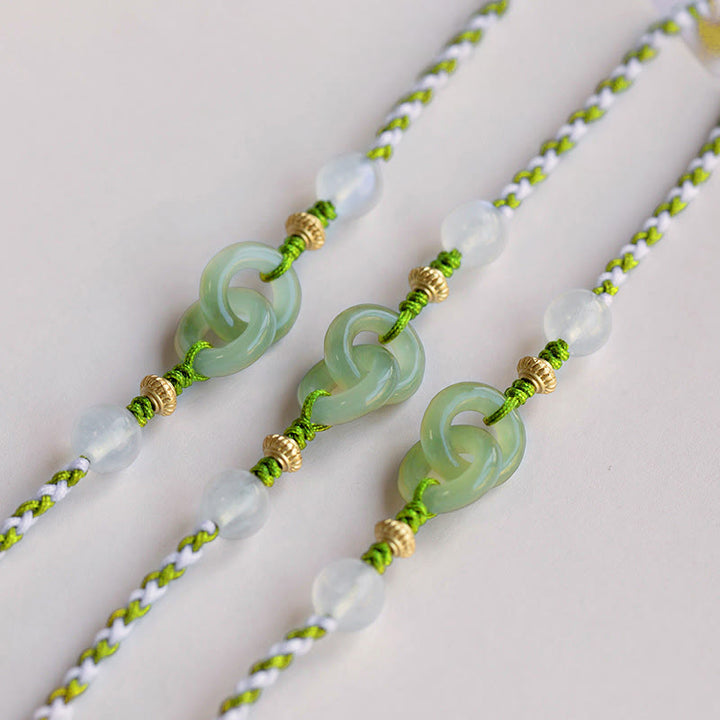 Bracelet de paix en corde tressée avec Buddha Stones et boucle d'amour apaisante - image 3