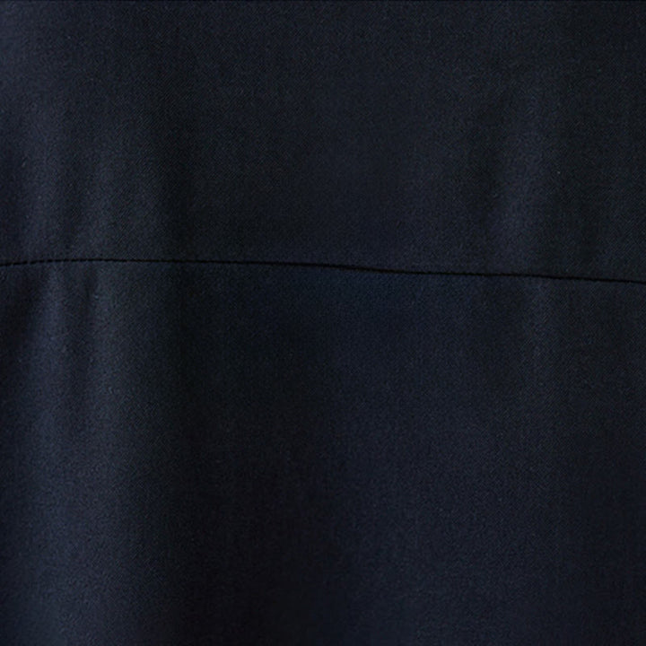 Chemise à manches longues en coton noir uni à revers boutonné Buddha Stones pour femme - image 8