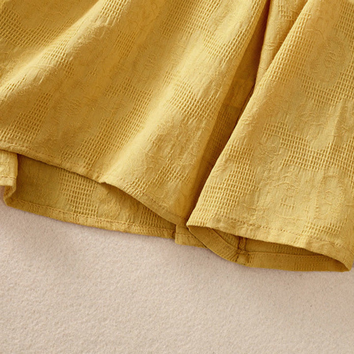 Chemise à manches longues en coton pour femme, brodée de Buddha Stones et au design asymétrique, avec boutons grenouille - image 30