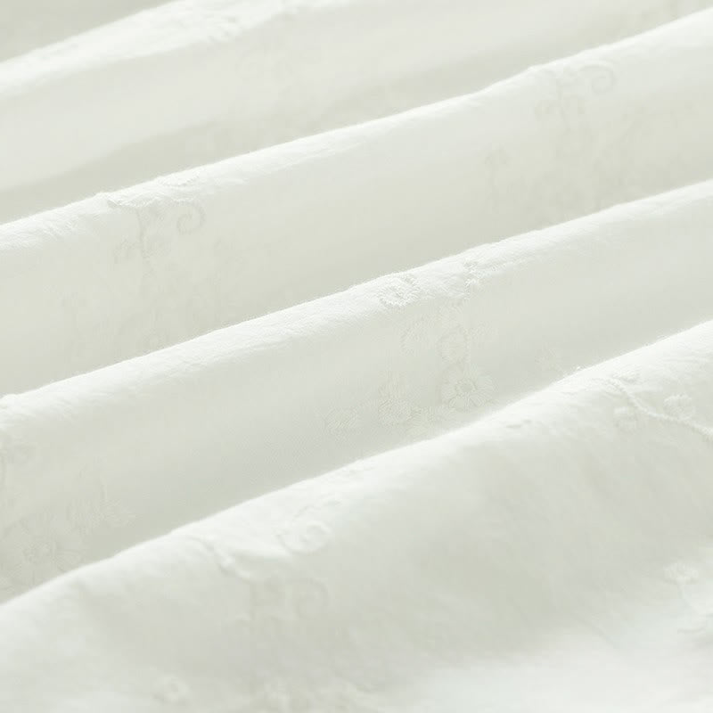 Chemise à manches longues en coton pour femme, ornée de boutons en relief brodés de fleurs et de Buddha Stones , col à volants automnal. - image 16