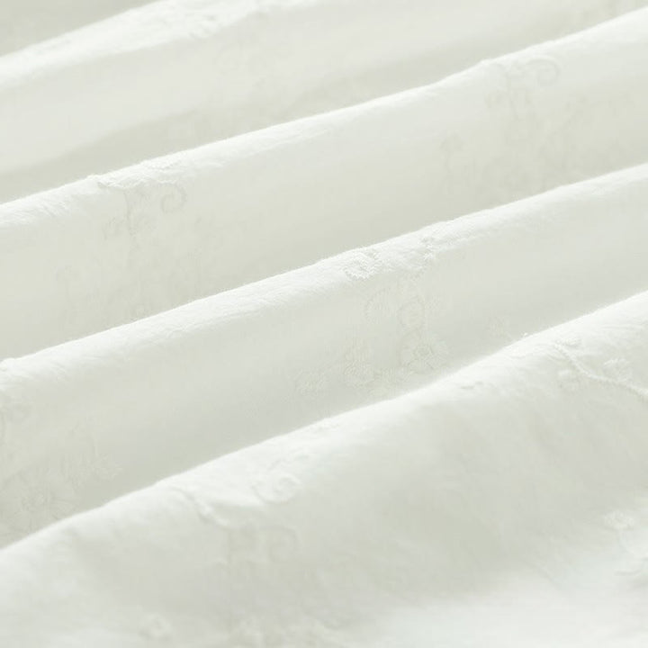 Chemise à manches longues en coton pour femme, ornée de boutons en relief brodés de fleurs et de Buddha Stones , col à volants automnal. - image 16