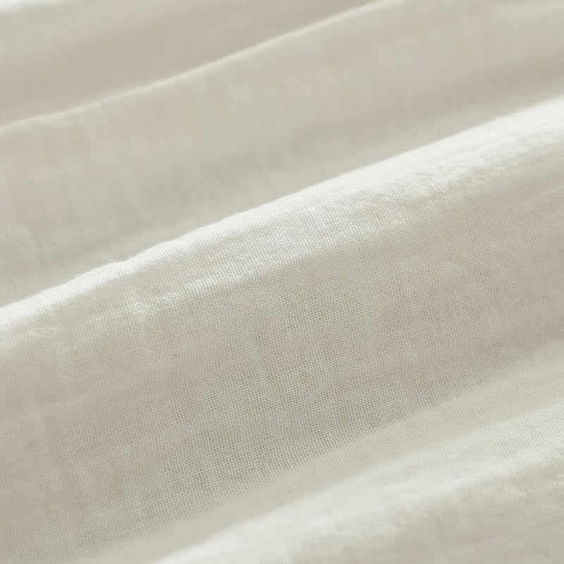 Chemise à manches longues en coton pour femme, ornée de boutons brodés de fleurs blanches et colorées et de Buddha Stones - image 13