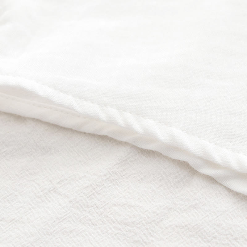 Chemise à manches longues en coton pour femme, Buddha Stones, automne, blanc et vert, boutons d'herbe - image 12