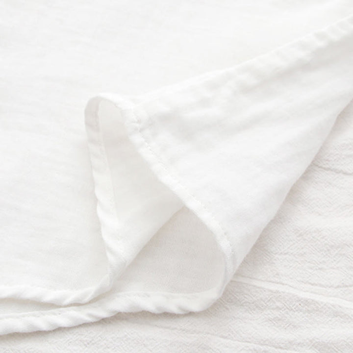 Chemise à manches longues en coton pour femme, Buddha Stones, automne, blanc et vert, boutons d'herbe - image 13