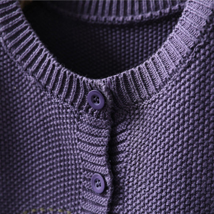 Gilet cardigan en coton à manches longues pour femme, orné de Buddha Stones, de broderies florales et de boutons. - image 11