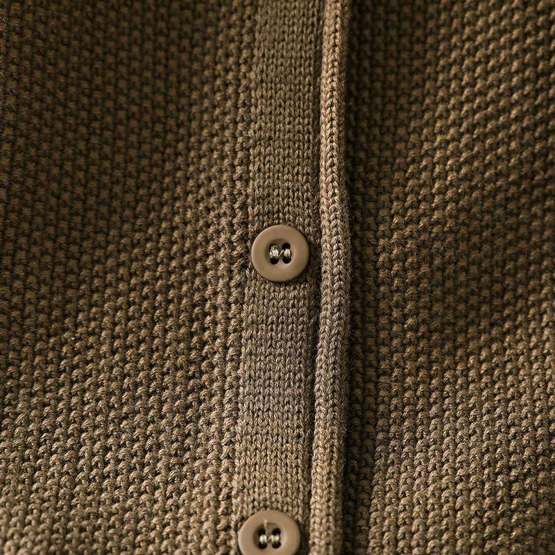 Gilet cardigan en coton à manches longues pour femme, orné de boutons floraux et de Buddha Stones - image 9