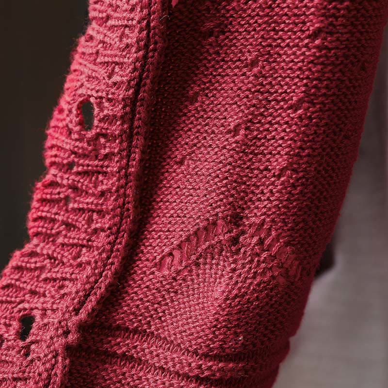 Gilet cardigan en coton à manches longues pour femme, orné de boutons en dentelle et de Buddha Stones , avec poches - image 10