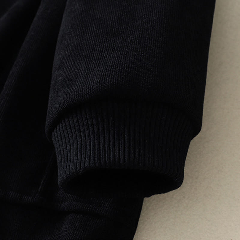 Robe midi d'hiver à col montant et manches longues en coton chaud pour femme, avec poches , Buddha Stones - image 23