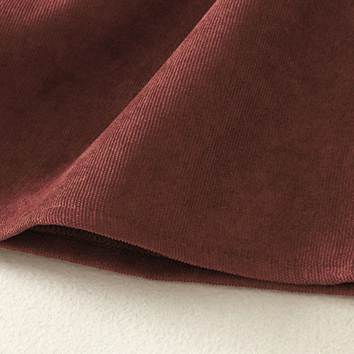 Robe midi d'hiver à col montant et manches longues en coton chaud pour femme, avec poches , Buddha Stones - image 12